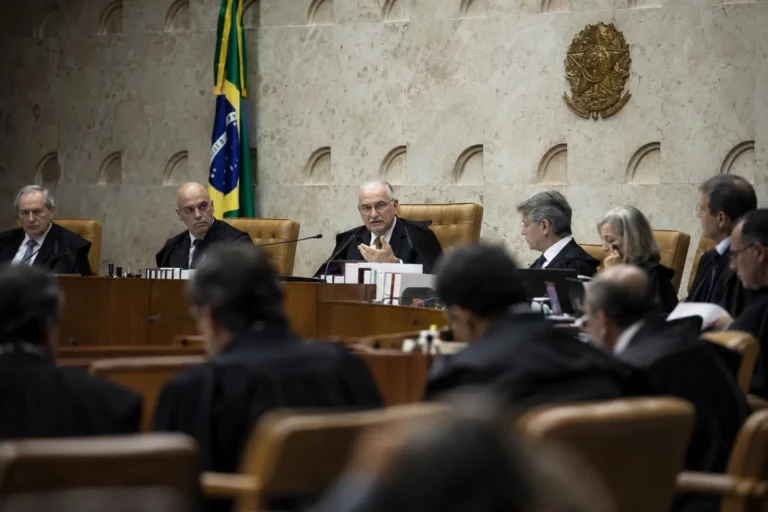 Sessão plenária do Supremo Tribunal Federal, que julgou o Tema 843 sobre crédito presumido de ICMS no PIS e na Cofins